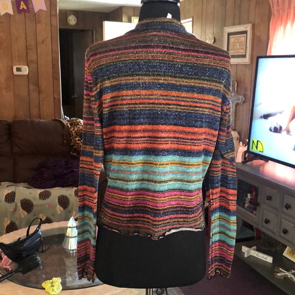 Pretty Hippie-Like Glittery Blouse by Candie’s Size XL - Picture 3 of 9